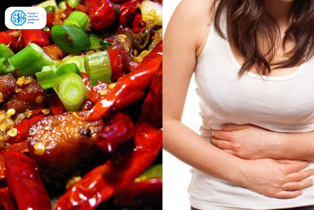 Đồ ăn cay nóng có thể làm tình trạng viêm nặng hơn