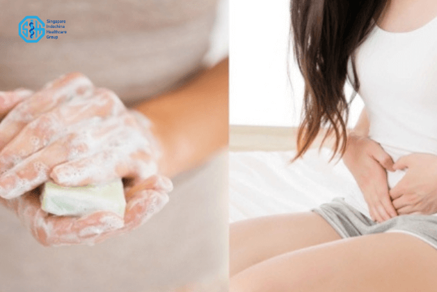Vệ sinh vùng kín và biểu hiện đau bụng liên quan bệnh phụ khoa